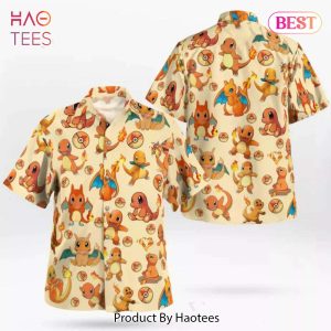 THE BEST Charmander Evolution Pokeball Hawaiian Shirt Pokemon Anime Shirt for Men Women