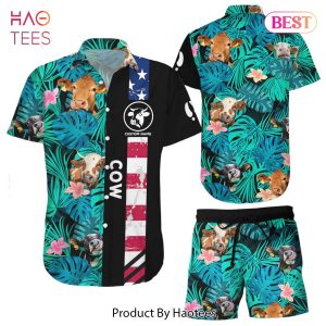 THE BEST Cow Hawaiian Shirt Personalized Cow Floral Hawaii Aloha Shirt Gift For Cute Boys