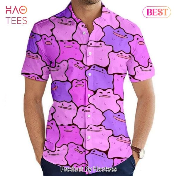 THE BEST Ditto Hawaiian Shirt Pokemon Anime Shirt for Men Women