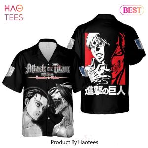 THE BEST Eren Titan Mode Hawaiian Shirt Attack On Titan Anime Shirt for Men Women