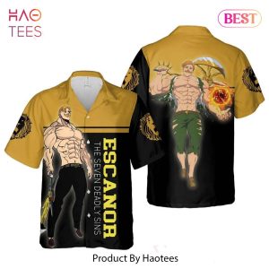 THE BEST Escanor the Lions Sin of Pride Hawaiian Shirt The Seven Deadly Sins Anime Shirt for Men Women