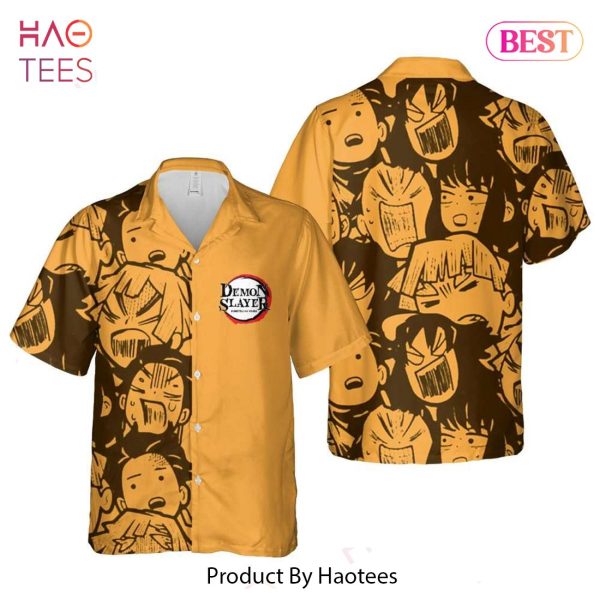 THE BEST Funny Zenitsu Tanjiro Hawaiian Shirt Demon Slayer Anime Shirt for Men Women