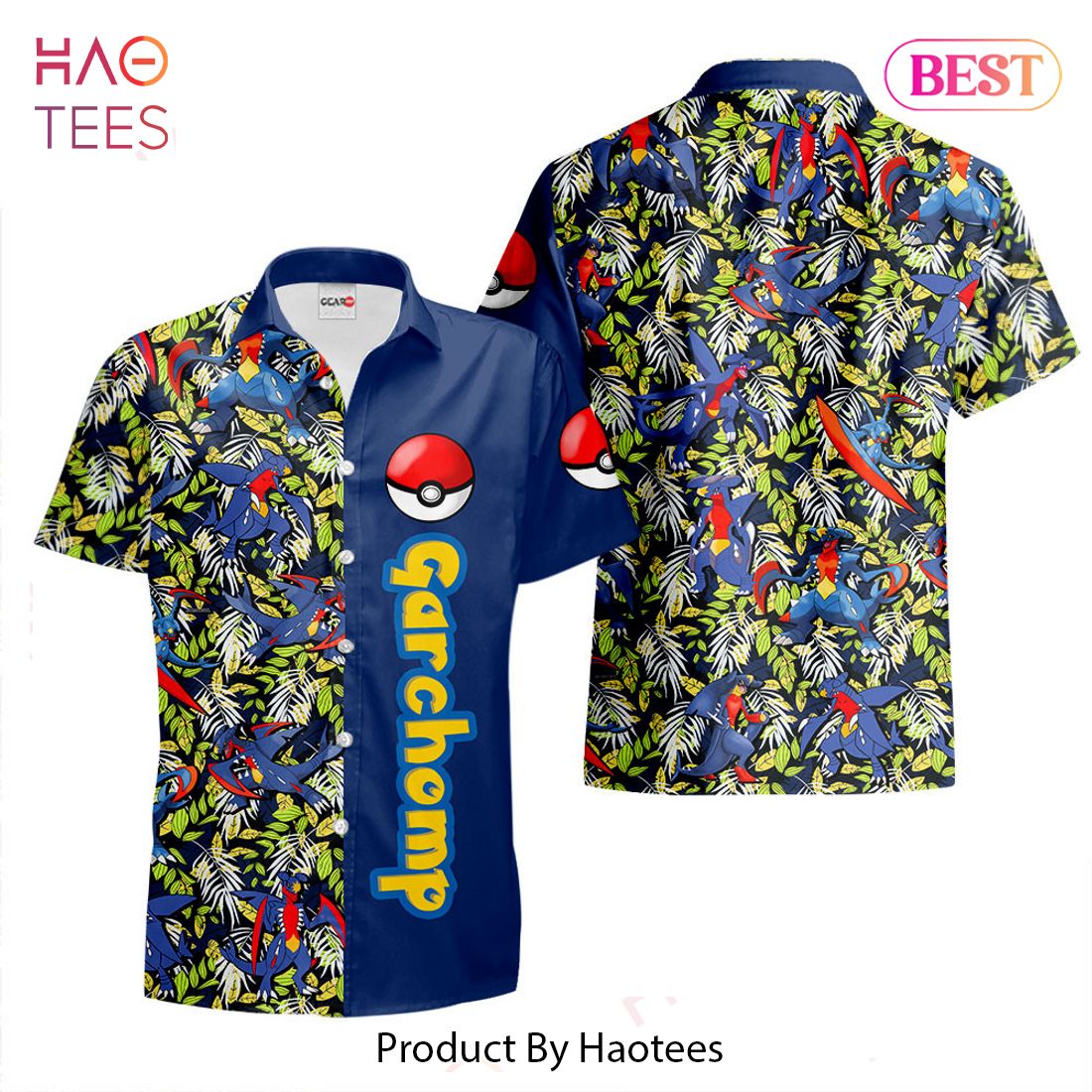 THE BEST Garchomp Hawaiian Shirts Custom Anime Merch Clothes for Men Women THE BEST Garchomp Hawaiian Shirts Custom Anime Merch Clothes for Men Women