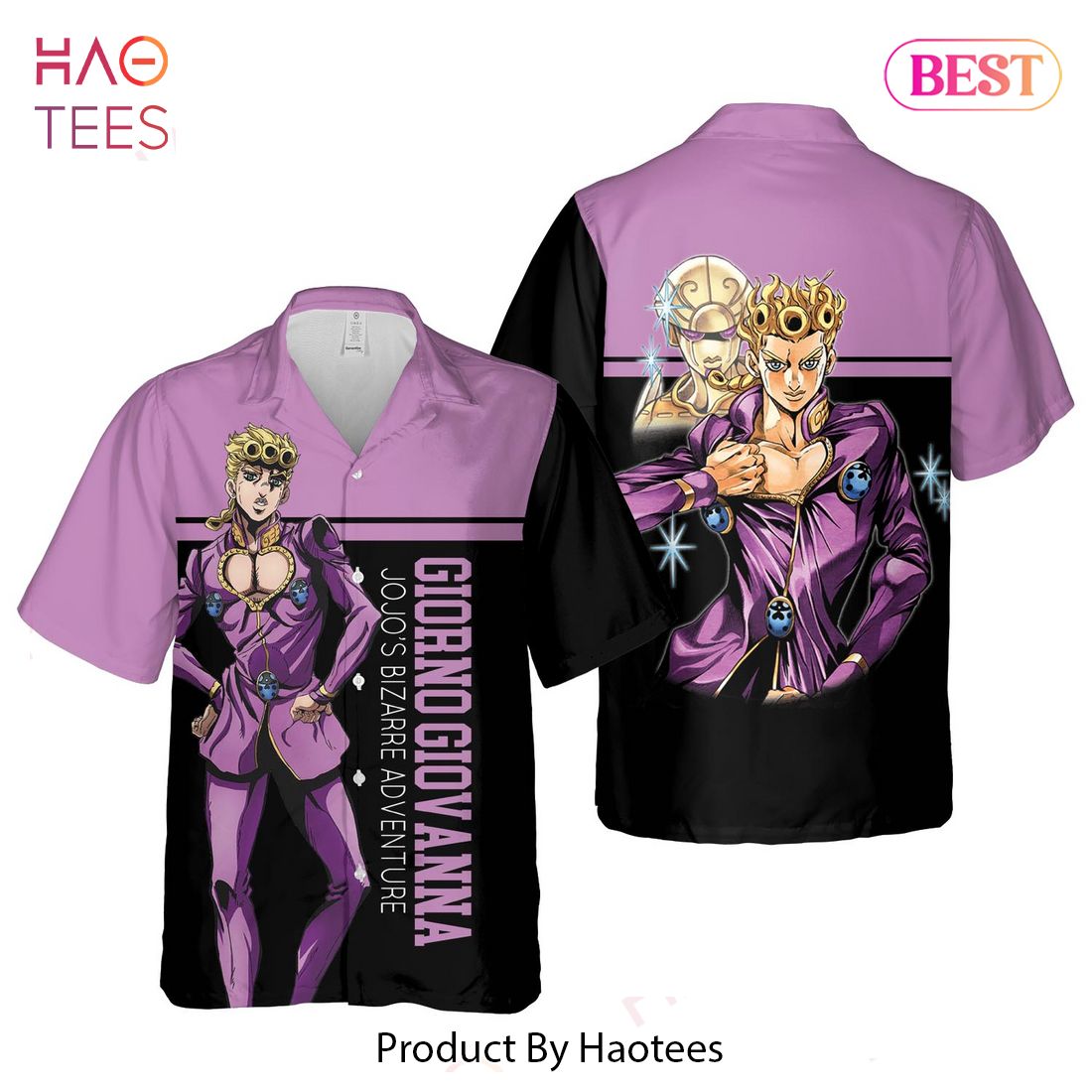 THE BEST Giorno Giovanna Hawaiian Shirt Jojos Bizarre Adventure Anime Shirt for Men Women THE BEST Giorno Giovanna Hawaiian Shirt Jojos Bizarre Adventure Anime Shirt for Men Women