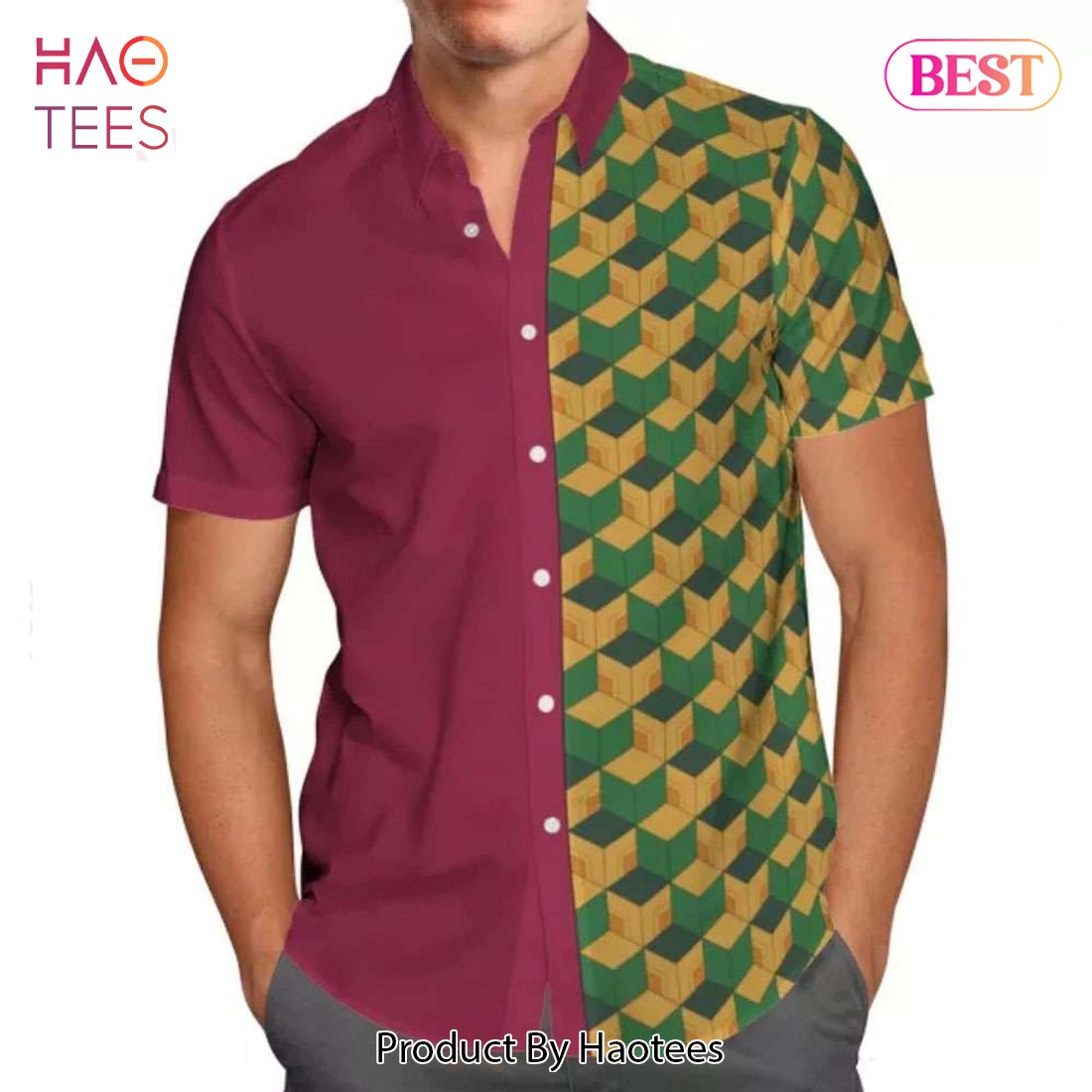THE BEST Giyu Tomioka Costume Hawaiian Shirt Demon Slayer Anime Shirt for Men Women THE BEST Giyu Tomioka Costume Hawaiian Shirt Demon Slayer Anime Shirt for Men Women