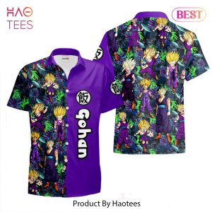 THE BEST Gohan Super saiyan Hawaiian Shirts Custom Anime Merch Clothes for Men Women
