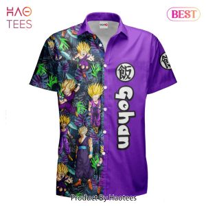 THE BEST Gohan Super saiyan Hawaiian Shirts Custom Anime Merch Clothes for Men Women