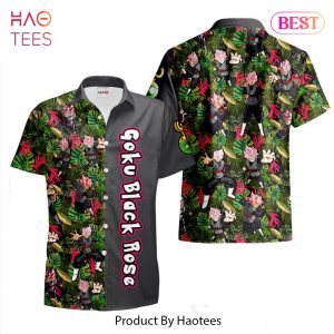 THE BEST Goku Black Rose Hawaiian Shirts Custom Anime Merch Clothes for Men Women