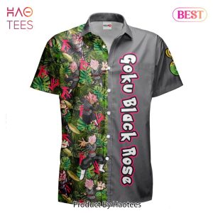 THE BEST Goku Black Rose Hawaiian Shirts Custom Anime Merch Clothes for Men Women