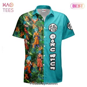 THE BEST Goku Blue Hawaiian Shirts Custom Anime Merch Clothes for Men Women