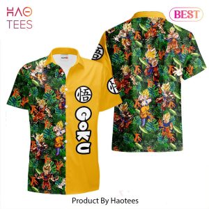 THE BEST Goku Super Saiyan Hawaiian Shirts Custom Anime Merch Clothes for Men Women