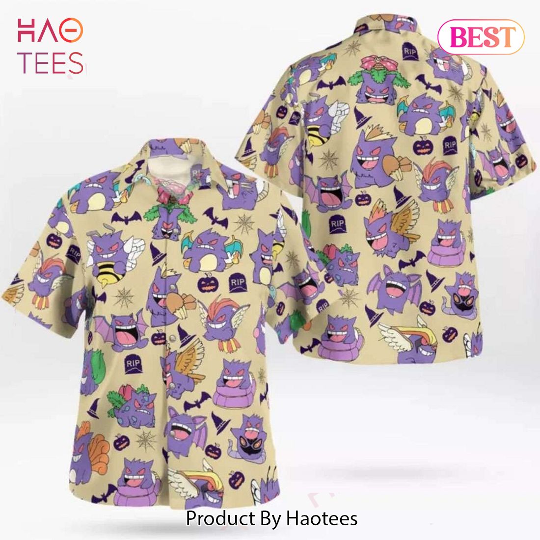 THE BEST Grumpy Gengar Carnival Hawaiian Shirt Anime Shirt for Men Women THE BEST Grumpy Gengar Carnival Hawaiian Shirt Anime Shirt for Men Women