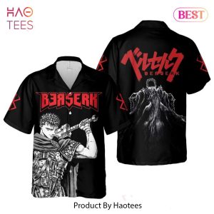 THE BEST Guts Black Hawaiian Shirt Berserk Anime Shirt for Men Women