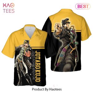 THE BEST Jotaro Kujo Hawaiian Shirt Jojos Bizarre Adventure Anime Shirt for Men Women