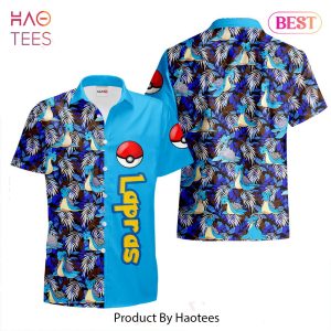 THE BEST Lapras Hawaiian Shirts Custom Anime Merch Clothes for Men Women