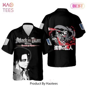 THE BEST Levi Ackerman Hawaiian Shirt Attack On Titan Anime Shirt for Men Women