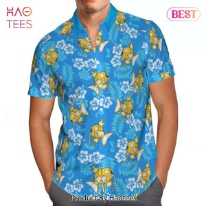 THE BEST Magikarp Tropical Floral Hawaiian Shirt Anime Shirt for Men Women