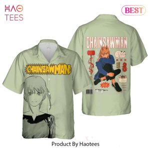 THE BEST Makima Say No To Veggies Hawaiian Shirt Chainsaw Man Anime Shirt for Men Women