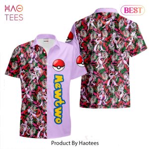 THE BEST Mewtwo Hawaiian Shirts Custom Anime Merch Clothes for Men Women