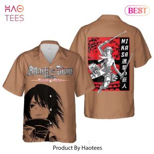 THE BEST Mikasa Ackerman Attack On Titan Humanity In Chains Hawaiian Shirt Anime Shirt for Men Women