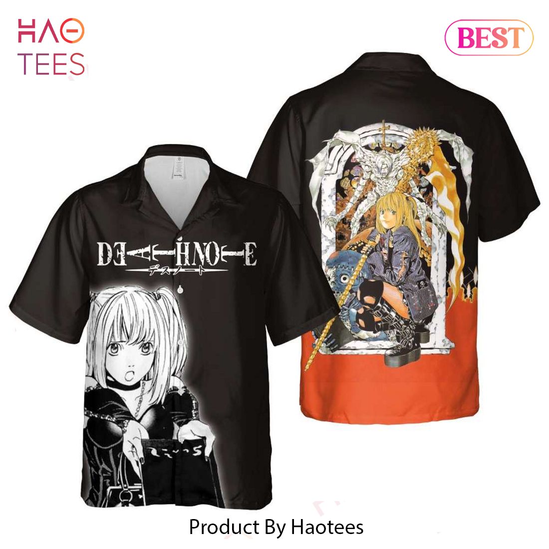 THE BEST Misa Amane Hawaiian Shirt Death Note Anime Shirt for Men Women THE BEST Misa Amane Hawaiian Shirt Death Note Anime Shirt for Men Women