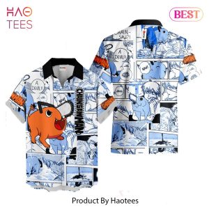 THE BEST Pochita Hawaiian Shirts Custom Anime Merch Clothes for Men Women