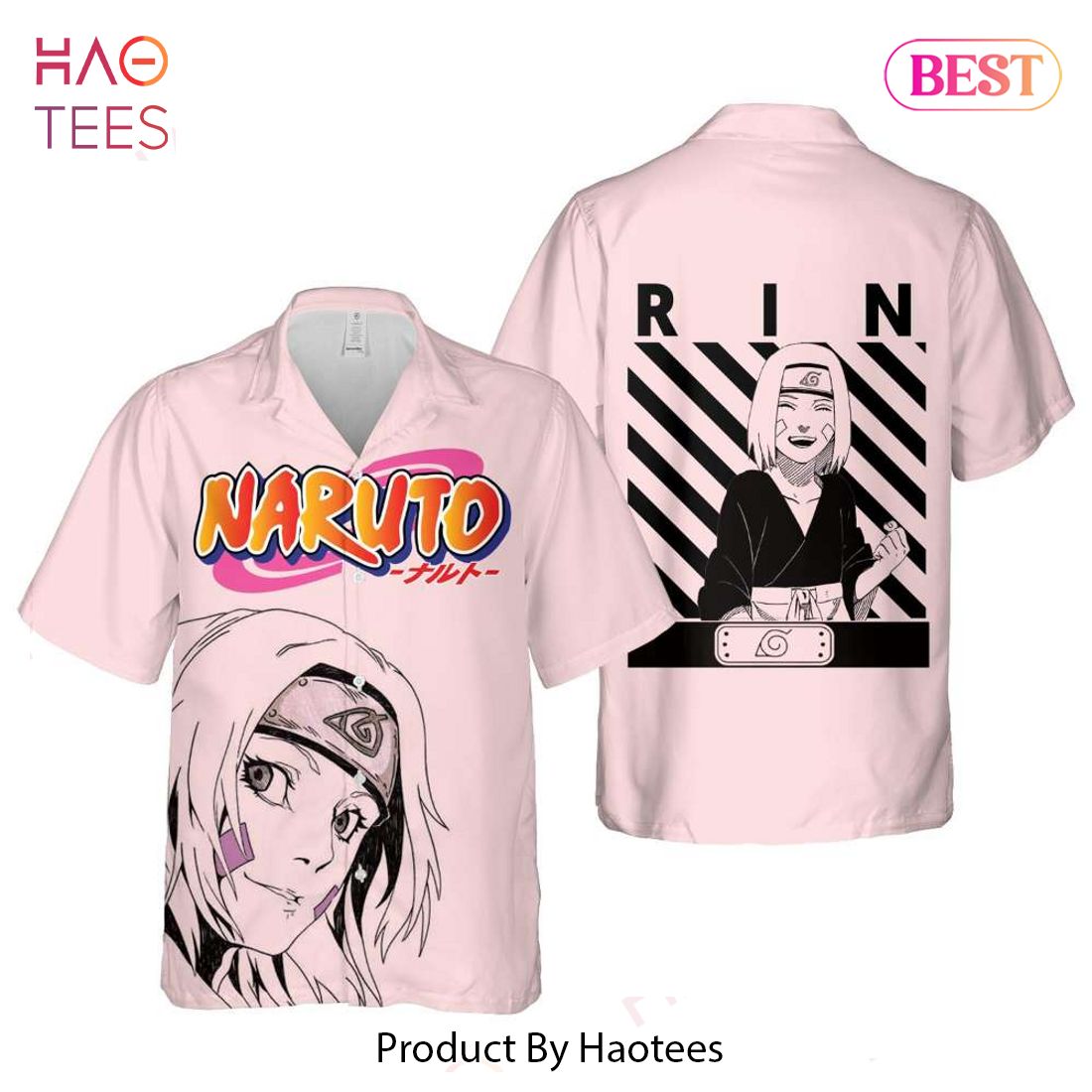 THE BEST Rin Nohara Hawaiian Shirt Naruto Anime Shirt for Men Women THE BEST Rin Nohara Hawaiian Shirt Naruto Anime Shirt for Men Women
