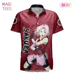THE BEST Sakura Haruno Hawaiian Shirts Custom Anime Merch Clothes for Men Women