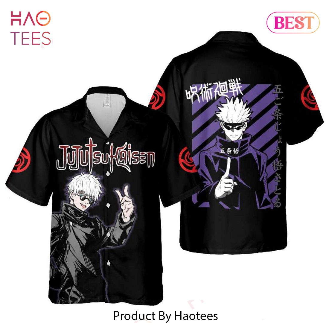 THE BEST Satoru Gojo Hawaiian Shirt Jujutsu Kaisen Anime Shirt for Men Women THE BEST Satoru Gojo Hawaiian Shirt Jujutsu Kaisen Anime Shirt for Men Women