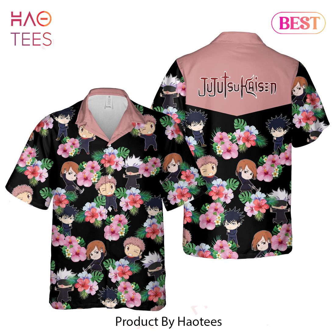 THE BEST Satoru Yuji Megumi Nobara Hawaiian Shirt Jujutsu Kaisen Anime Shirt for Men Women THE BEST Satoru Yuji Megumi Nobara Hawaiian Shirt Jujutsu Kaisen Anime Shirt for Men Women