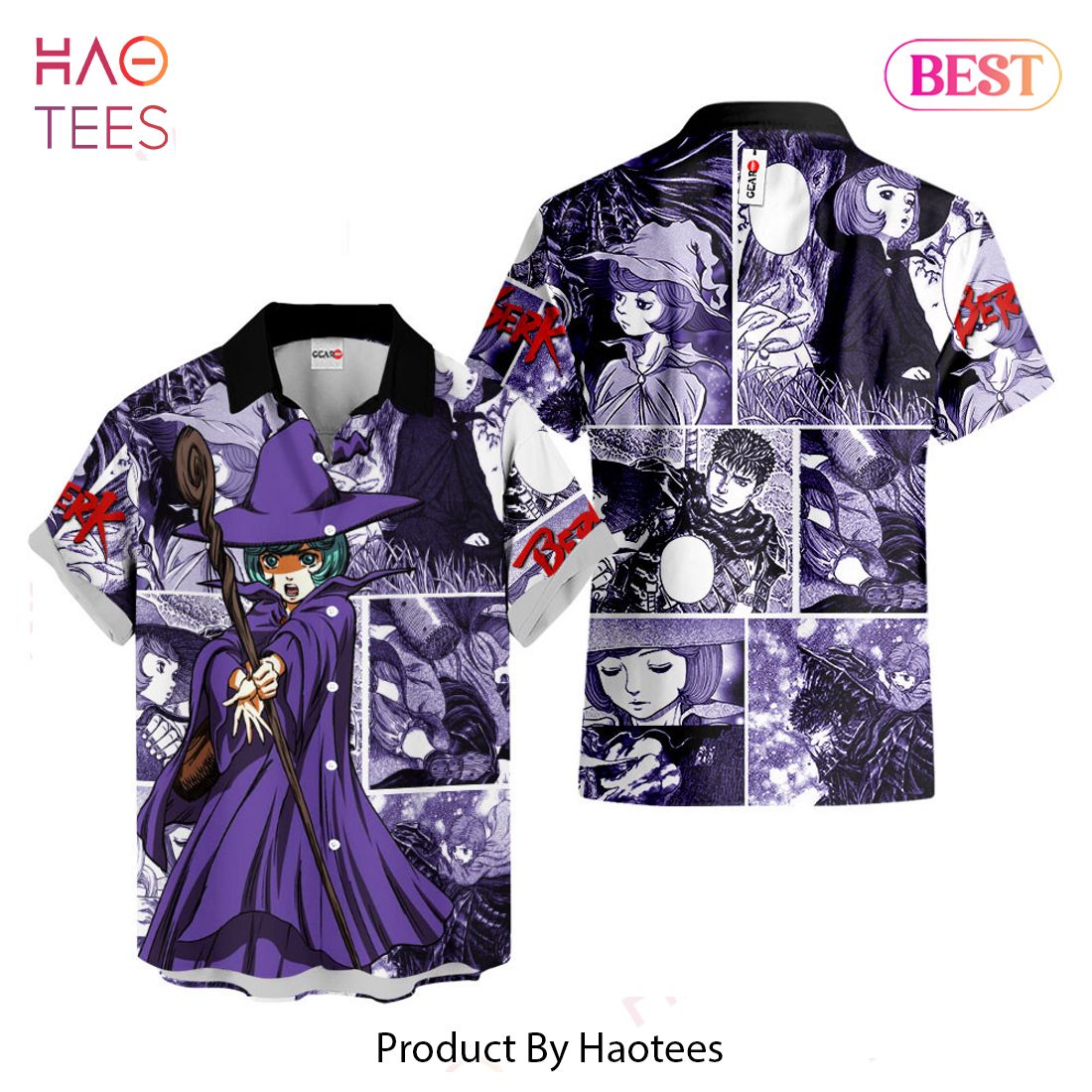 THE BEST Schierke Hawaiian Shirts Berserk Custom Anime Clothes for Men Women THE BEST Schierke Hawaiian Shirts Berserk Custom Anime Clothes for Men Women
