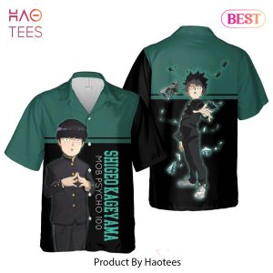 THE BEST Shigeo Kageyama Hawaiian Shirt Mob Psycho 100 Anime Shirt for Men Women