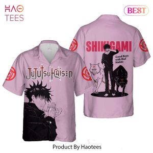 THE BEST Shikigami Megumi Good Boys With Bad Habits Hawaiian Shirt Jujutsu Kaisen Anime Shirt for Men Women