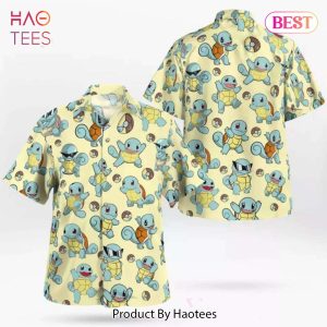 THE BEST Squirtle Swag Pokeball Hawaiian Shirt Pokemon Anime Shirt for Men Women