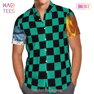 THE BEST Tanjiro Kamado Costume Hawaiian Shirt Demon Slayer Anime Shirt for Men Women