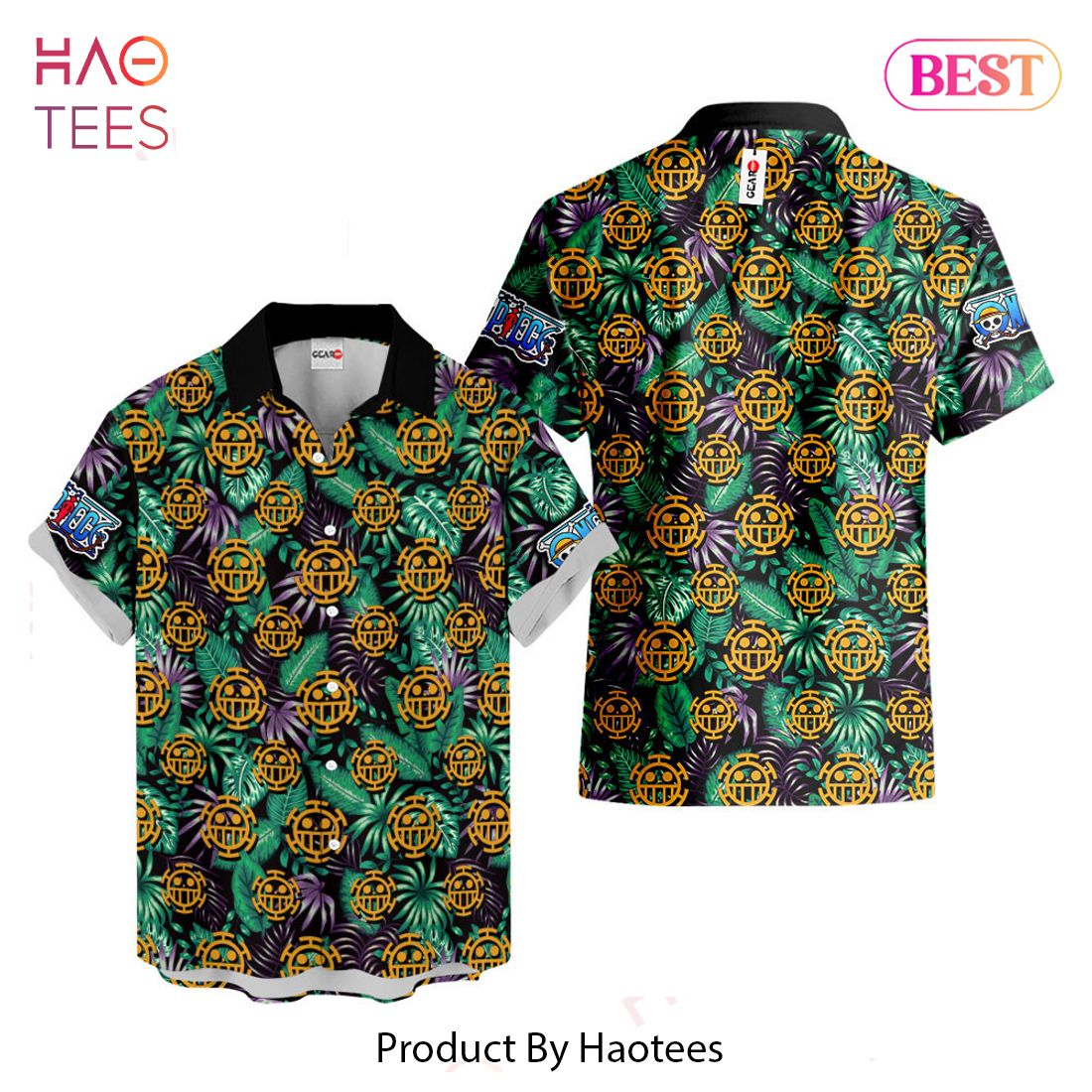 THE BEST Trafalgar D Law Symbol Hawaiian Shirts Custom Anime Merch Clothes for Men Women THE BEST Trafalgar D Law Symbol Hawaiian Shirts Custom Anime Merch Clothes for Men Women