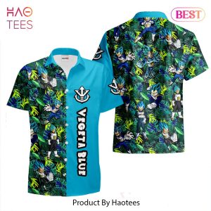 THE BEST Vegeta Blue Hawaiian Shirts Custom Anime Merch Clothes for Men Women