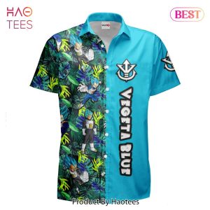 THE BEST Vegeta Blue Hawaiian Shirts Custom Anime Merch Clothes for Men Women