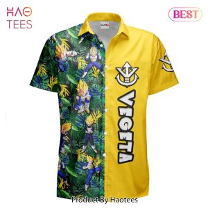 THE BEST Vegeta Super Saiyan Hawaiian Shirts Custom Anime Merch Clothes for Men Women