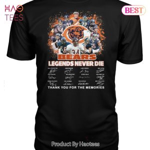 HOT TREND The Chicago Bears Legends Never Die Thank You For The Memories T-Shirt