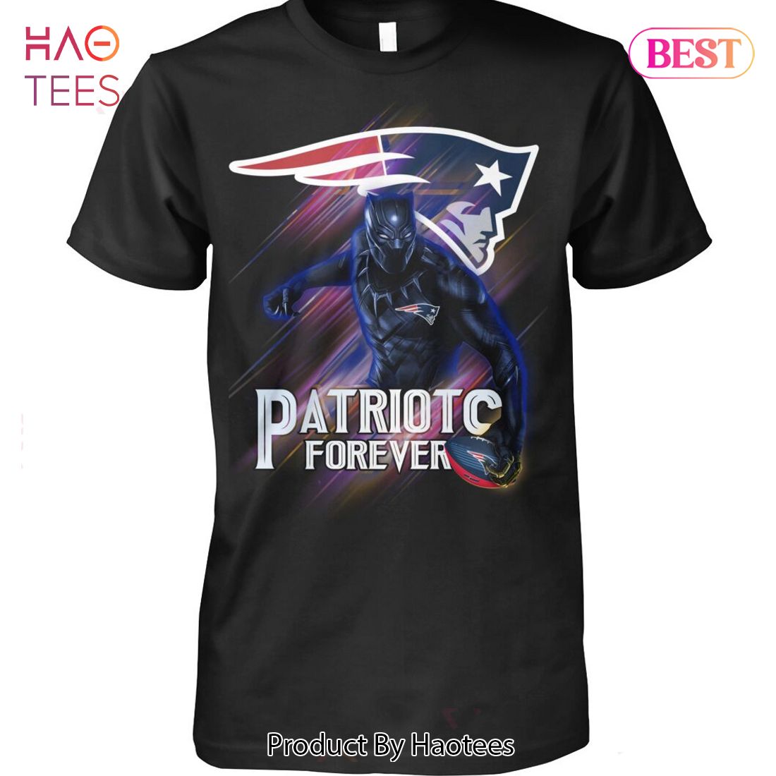NEW New England Patriots Black Panther Unisex T-Shirt