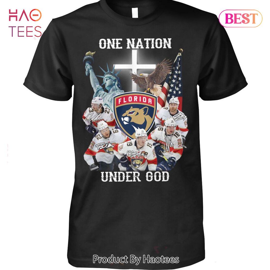 NEW 1st Nation Under God Florida Panthers Unisex T-Shirt NEW 1st Nation Under God Florida Panthers Unisex T-Shirt