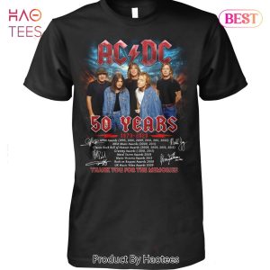 NEW 50 Years AC DC Thank You For The Memories Unisex T-Shirt