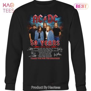 NEW 50 Years AC DC Thank You For The Memories Unisex T-Shirt