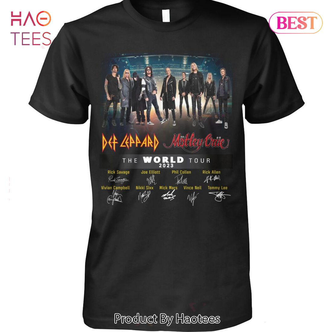NEW Def Leppard The World Tour 2023 Unisex T-Shirt NEW Def Leppard The World Tour 2023 Unisex T-Shirt