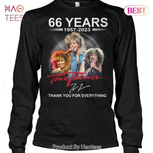 NEW Tina Turner 1975-2023 Thank You For The Memories T-Shirt