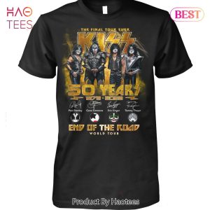 The Final Tour Ever Kiss 50 Years 1973-2023 End Of The Road World Tour Unisex T-Shirt