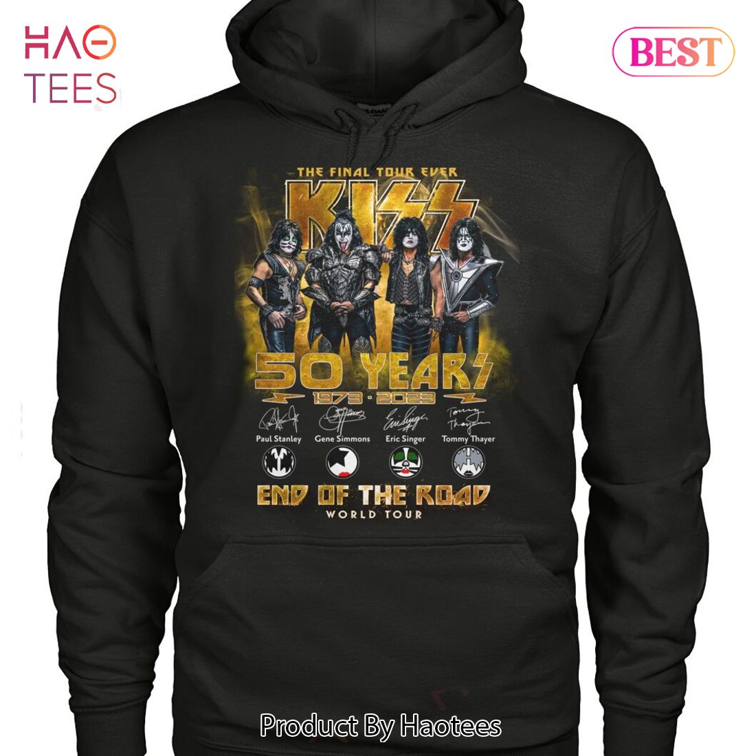 The Final Tour Ever Kiss 50 Years 1973-2023 End Of The Road World Tour Unisex T-Shirt The Final Tour Ever Kiss 50 Years 1973-2023 End Of The Road World Tour Unisex T-Shirt