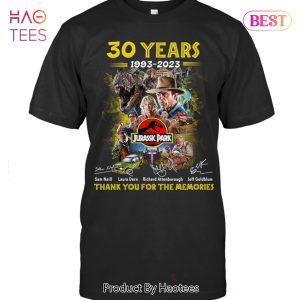 NEW Jurassic Park 30 Years 1993-2023 Thank You For The Memories Unisex T-Shirt