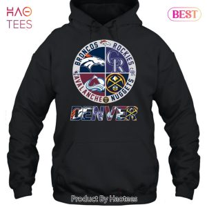 NEW Denver Broncos Colorado Rockies Colorado Avalanche Denver Nuggets Unisex T-Shirt